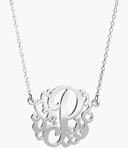 HB Script Monogram Necklace Small - Heritage - Boutique.com