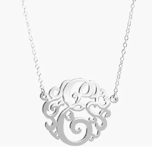 HB Script Monogram Necklace Small - Heritage - Boutique.com