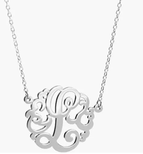 HB Script Monogram Necklace Small - Heritage - Boutique.com