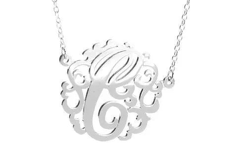 HB Script Monogram Necklace Small - Heritage - Boutique.com