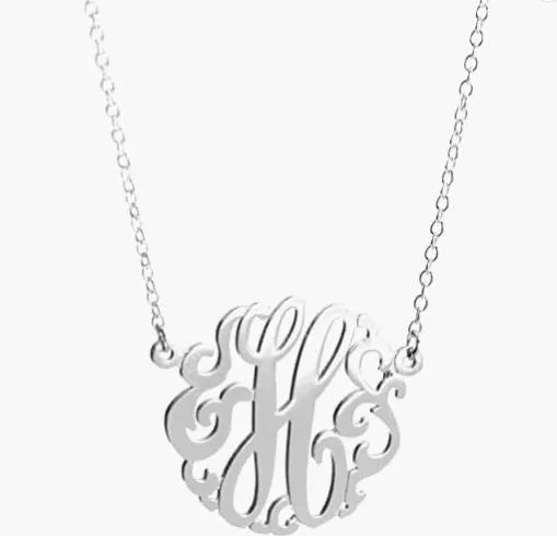 HB Script Monogram Necklace Small - Heritage - Boutique.com