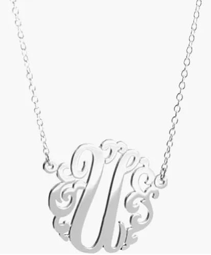 HB Script Monogram Necklace Small - Heritage - Boutique.com