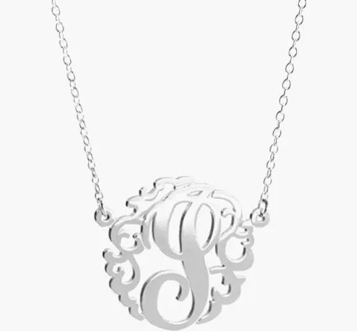 HB Script Monogram Necklace Small - Heritage - Boutique.com
