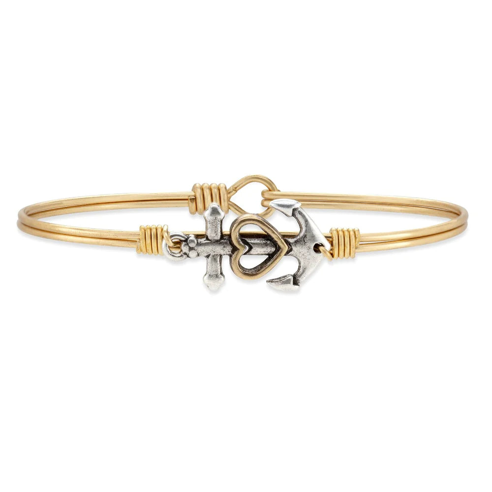 Luca and Danni Anchor and Heart Bracelet