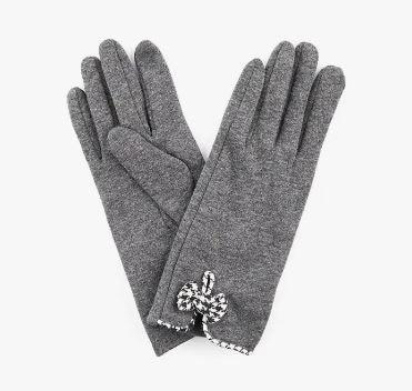 Houndstooth Fleece Lined Gloves - Heritage-Boutique.com