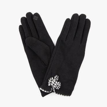 Houndstooth Fleece Lined Gloves - Heritage-Boutique.com