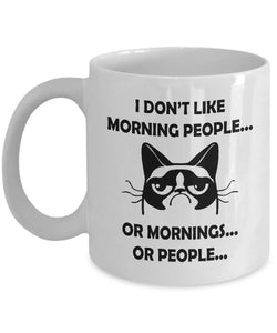 I Don't Like Morning People Mug - Heritage-Boutique.com