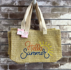 "Hello Summer" Beach Bag