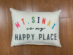 "MT Sinai is my Happy Place" Throw Pillow