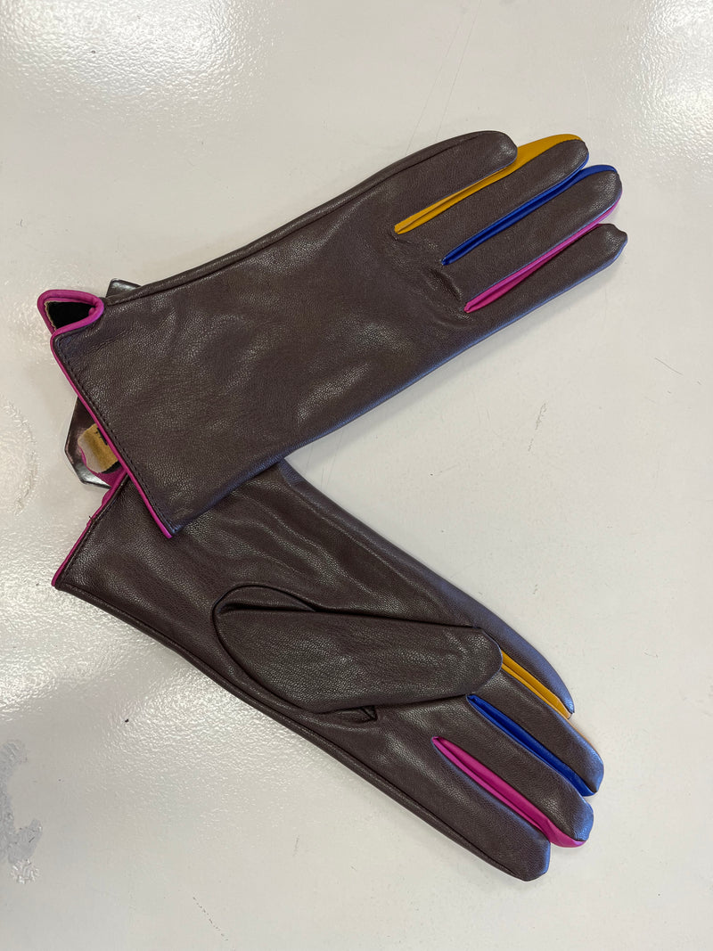 Fleece Lined Faux Leather Gloves