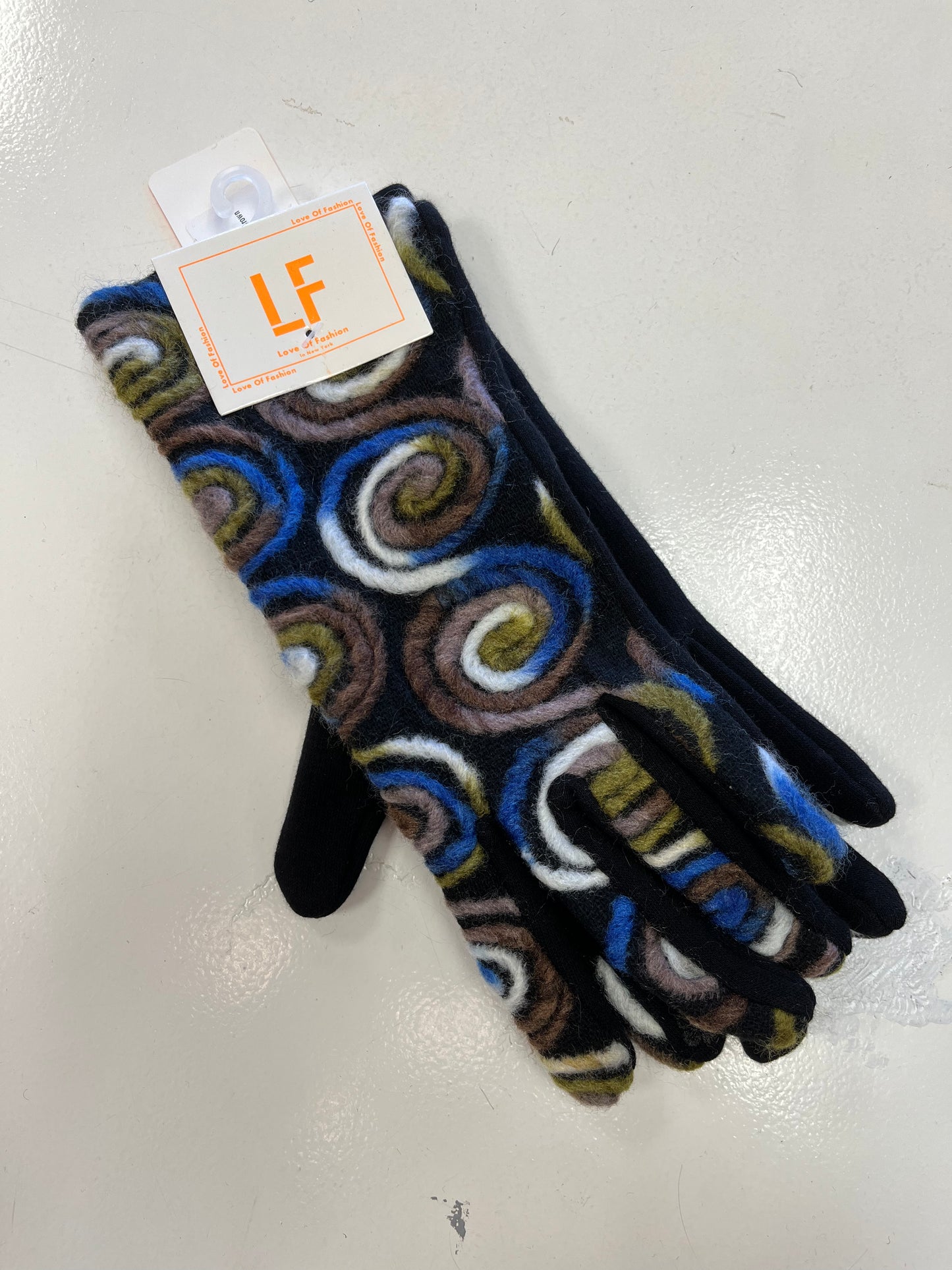 Fleece Lined Embroidered Gloves