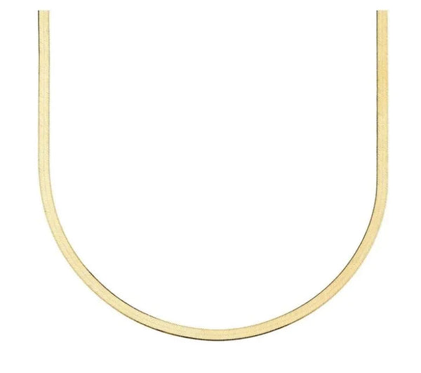 Isabella Herringbone Necklace Gold - Heritage-Boutique.com