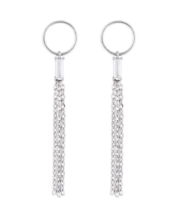 Jessa Earrings- Silver - Heritage-Boutique.com