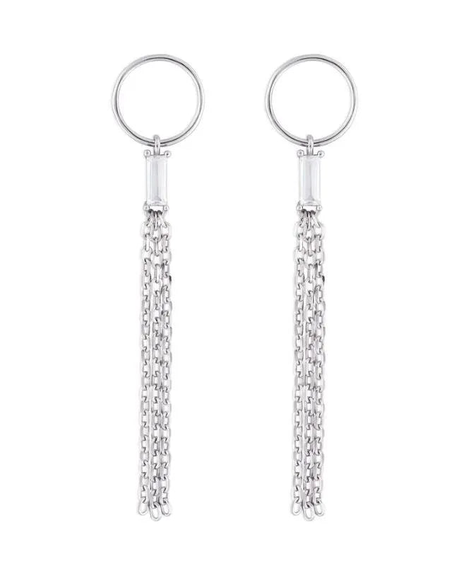 Jessa Earrings- Silver - Heritage-Boutique.com