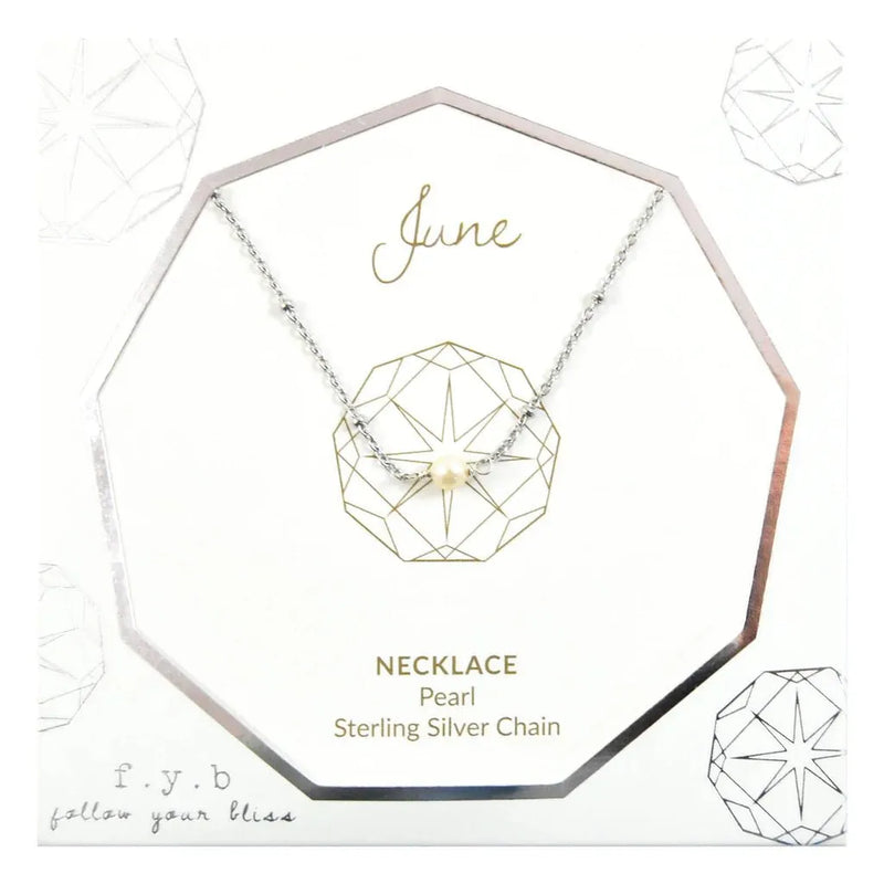 June Birthstone Necklace - Heritage-Boutique.com