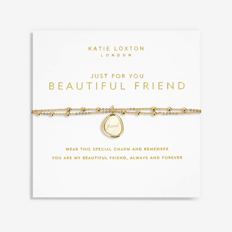 Katie Loxton Just For You Beautiful Friend Gold Bracelet