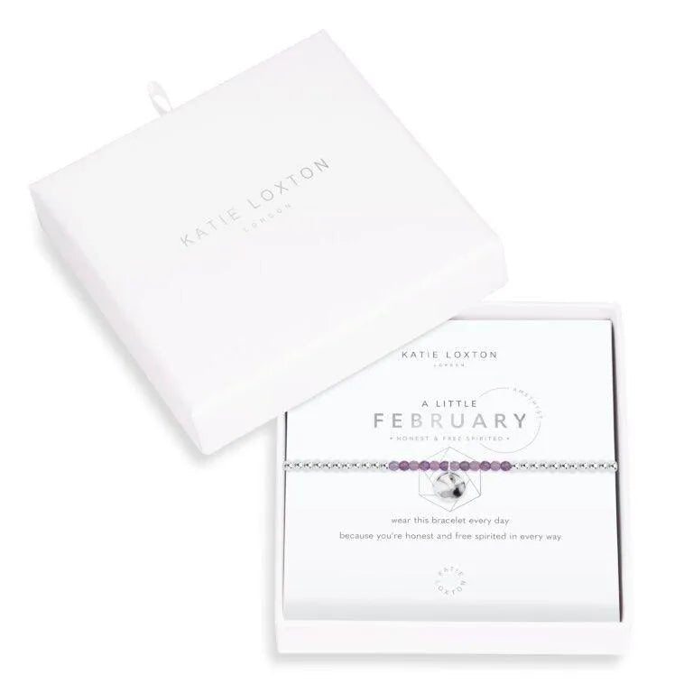 Katie Loxton A Little: February Birthstone Bracelet - Heritage - Boutique.com