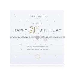 Katie Loxton A Little Happy 21st Birthday in Silver Plating - Heritage-Boutique.com