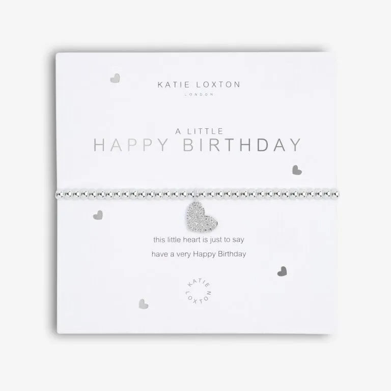 Katie Loxton A Little Happy Birthday Beaded Heart - Heritage-Boutique.com