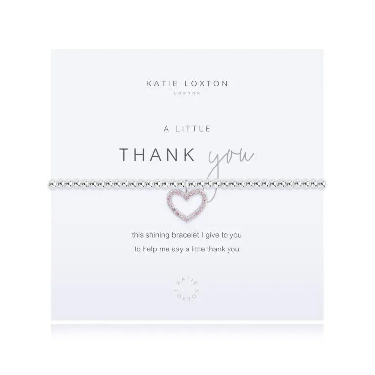 Katie Loxton A Little Thank You Silver Bracelet - Heritage - Boutique.com