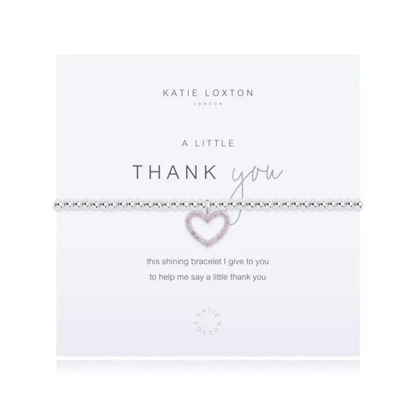 Katie Loxton A Little Thank You Silver Bracelet - Heritage-Boutique.com