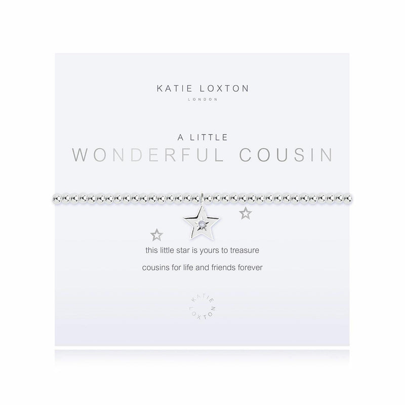 Katie Loxton A Little Wonderful Cousin Bracelet - Heritage-Boutique.com