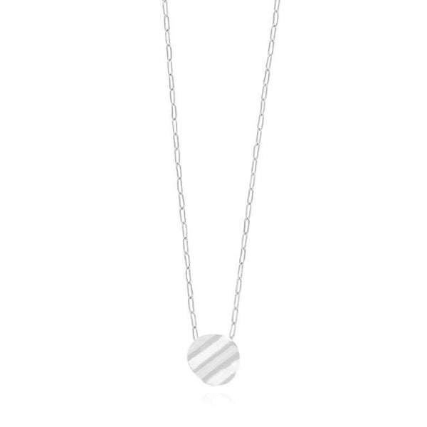 Katie Loxton Amara Silver Ripple Necklace - Heritage-Boutique.com