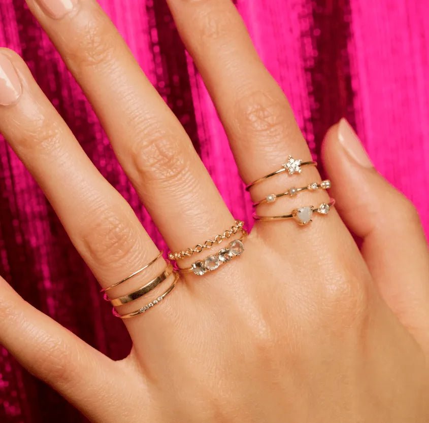 Layers Gold Stackable Rings - Heritage - Boutique.com
