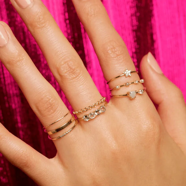 Buy Layers Gold Stackable Rings - Trendy Fashion