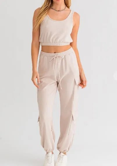 LeLis Workout Crop Tank - Heritage - Boutique.com