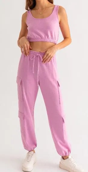 LeLis Workout Crop Tank - Heritage - Boutique.com