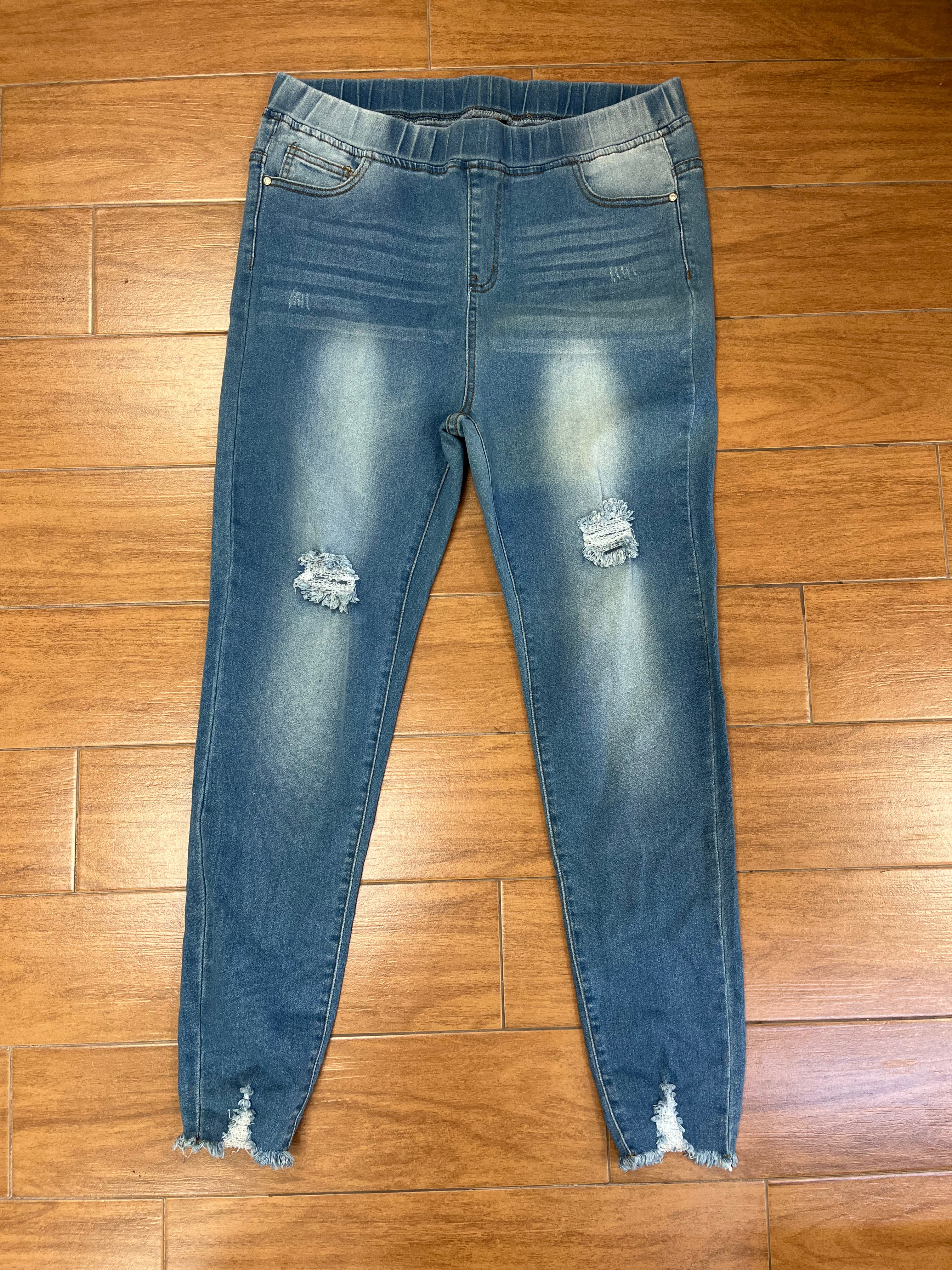 Lovesweet Ripped Jeggings (no buttons) - Heritage-Boutique.com