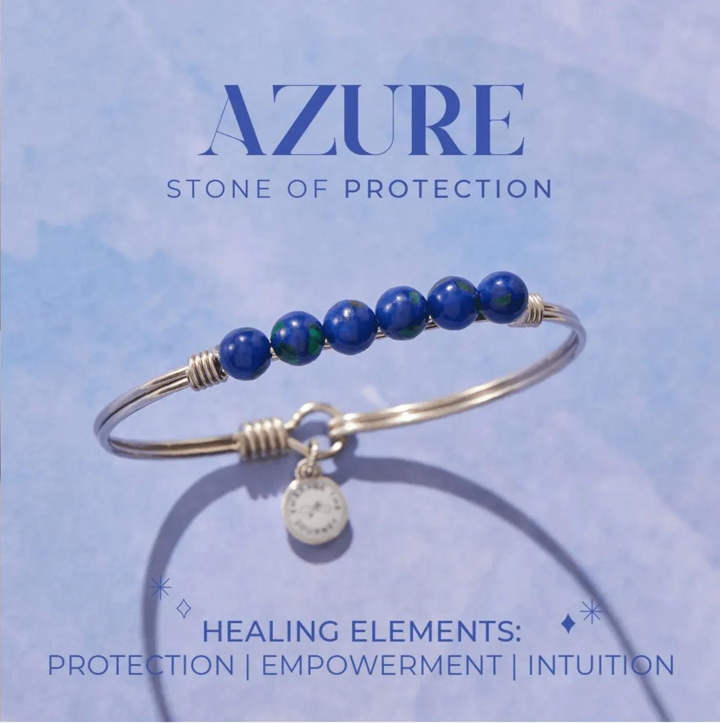 Luca and Danni Azure Energy Stone (Protection) Bracelet - Heritage - Boutique.com