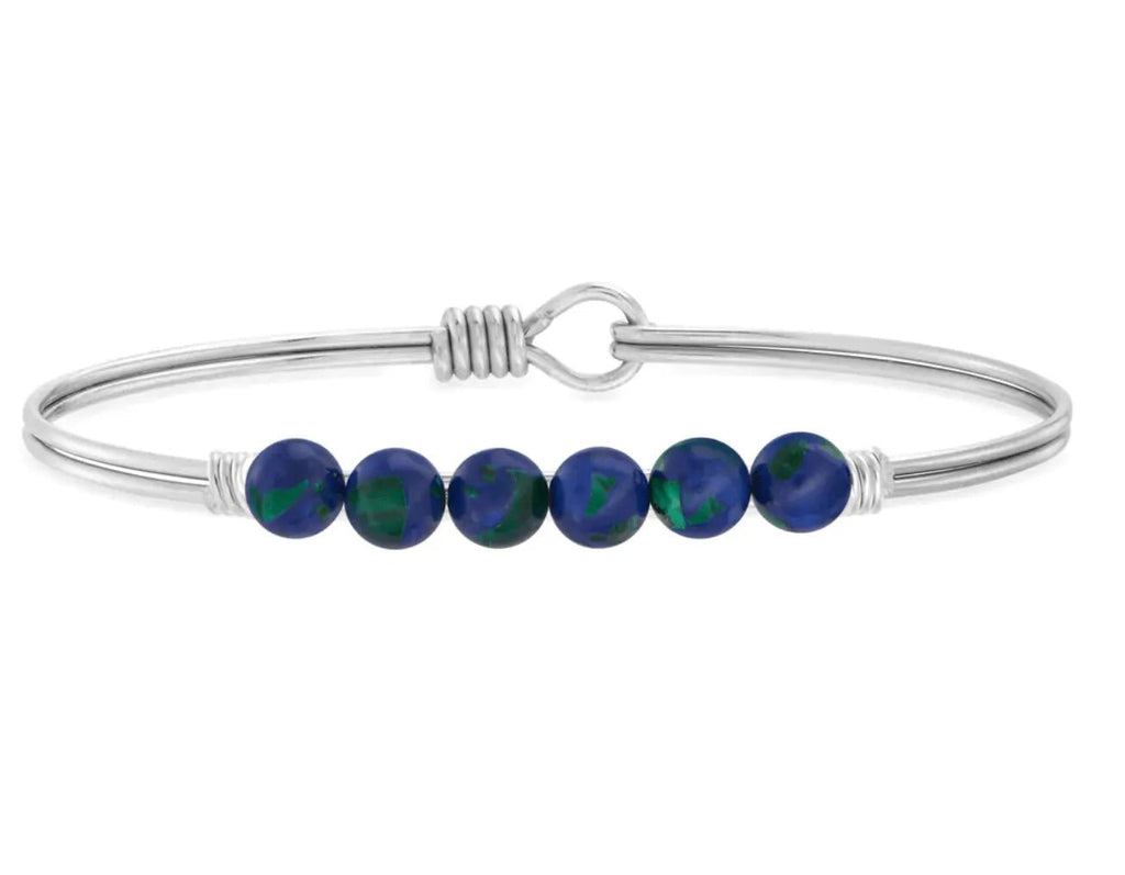 Luca and Danni Azure Energy Stone (Protection) Bracelet - Heritage - Boutique.com