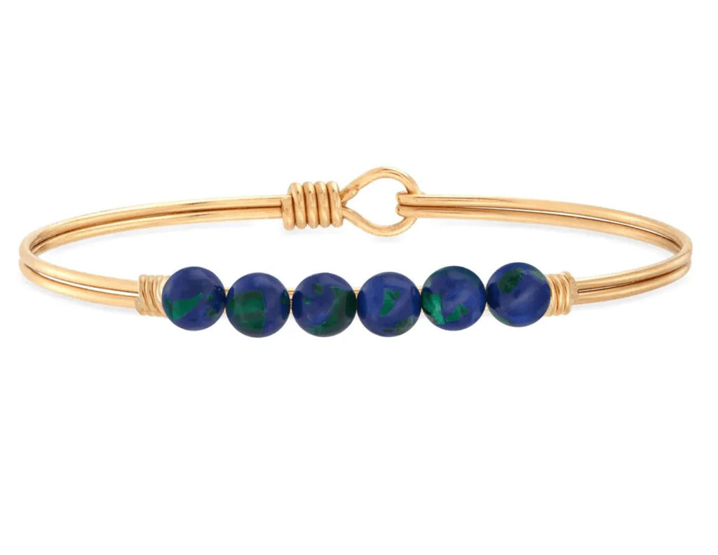 Luca and Danni Azure Energy Stone (Protection) Bracelet - Heritage - Boutique.com