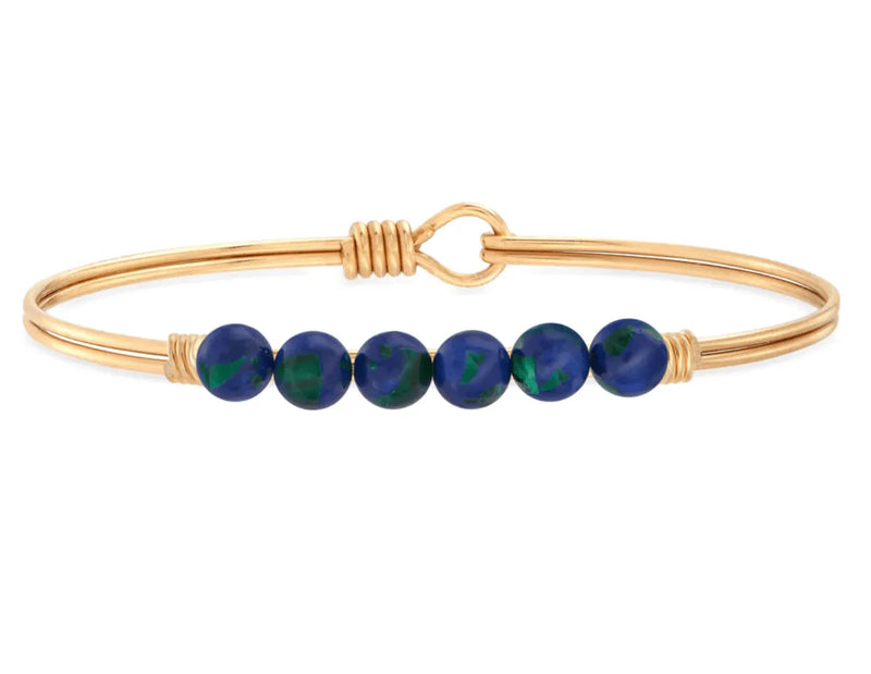 Luca and Danni Azure Energy Stone (Protection) Bracelet - Heritage-Boutique.com