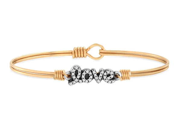Luca and Danni "Love" Crystal Bracelet - Heritage-Boutique.com