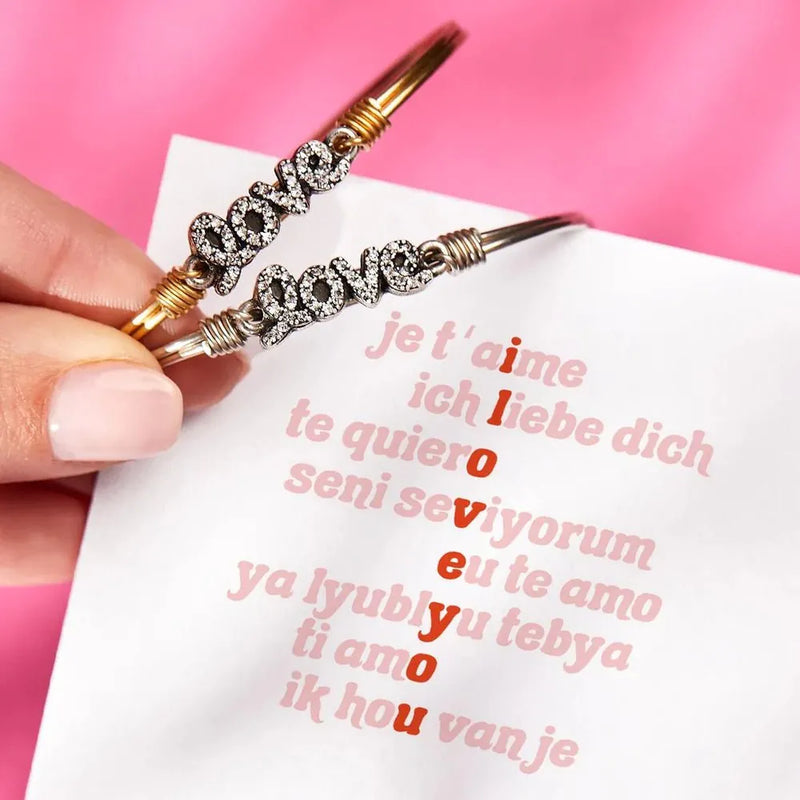 Luca and Danni "Love" Crystal Bracelet - Heritage-Boutique.com