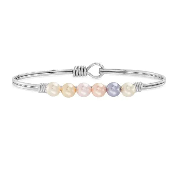 Luca and Danni Pastel Ombre Crystal Pearl Bracelet - Heritage-Boutique.com