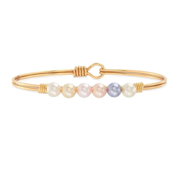 Luca and Danni Pastel Ombre Crystal Pearl Bracelet - Heritage-Boutique.com
