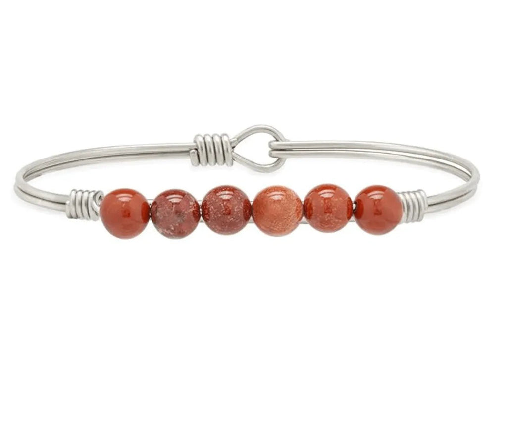 Luca and Danni Red Jasper Energy Stone (Self - Confidence) Bracelet - Heritage - Boutique.com