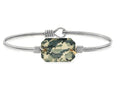 Luca and Danni Silver Green Camo Bracelet - Heritage - Boutique.com
