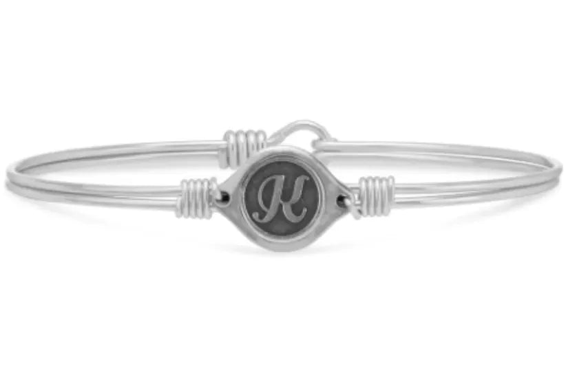 Luca and Danni Silver "Leave Your Stamp" Initial Bracelet - Heritage - Boutique.com