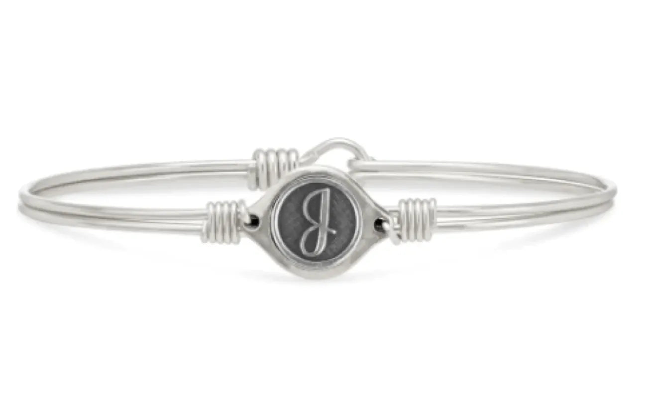 Luca and Danni Silver "Leave Your Stamp" Initial Bracelet - Heritage - Boutique.com