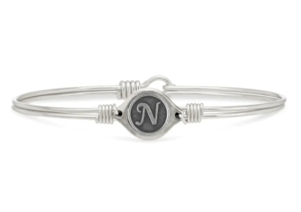 Luca and Danni Silver "Leave Your Stamp" Initial Bracelet - Heritage - Boutique.com