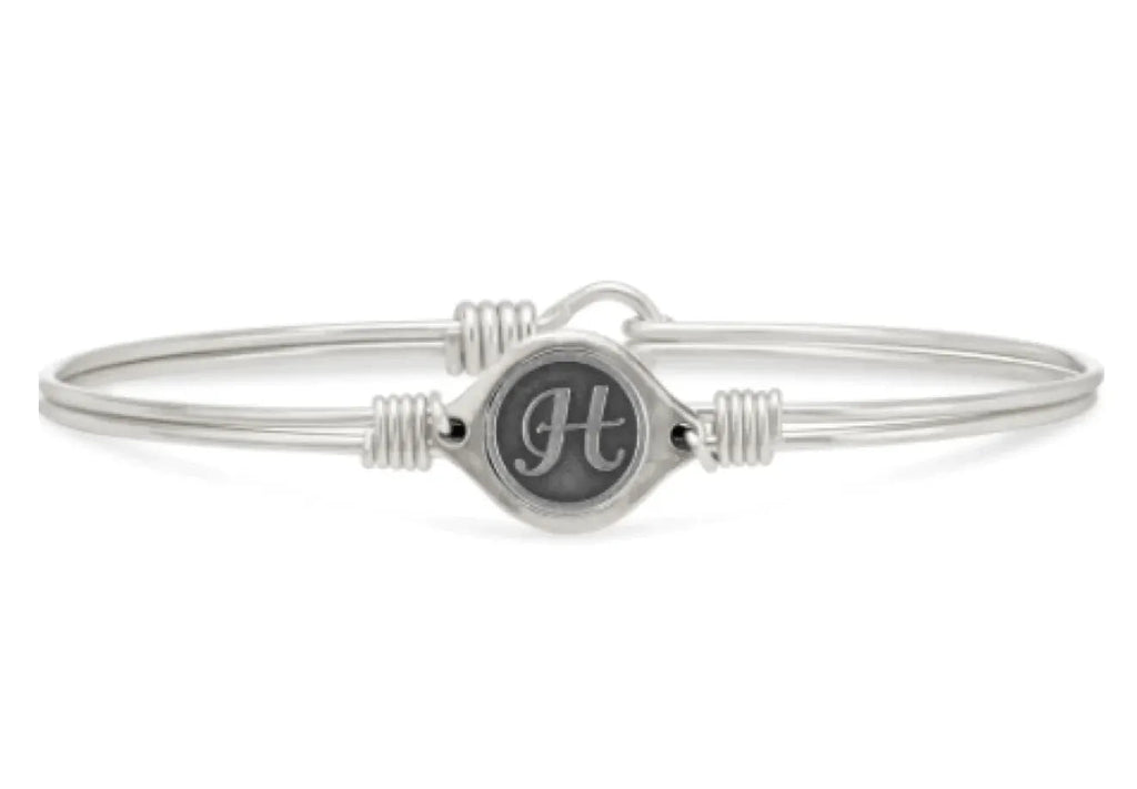 Luca and Danni Silver "Leave Your Stamp" Initial Bracelet - Heritage - Boutique.com