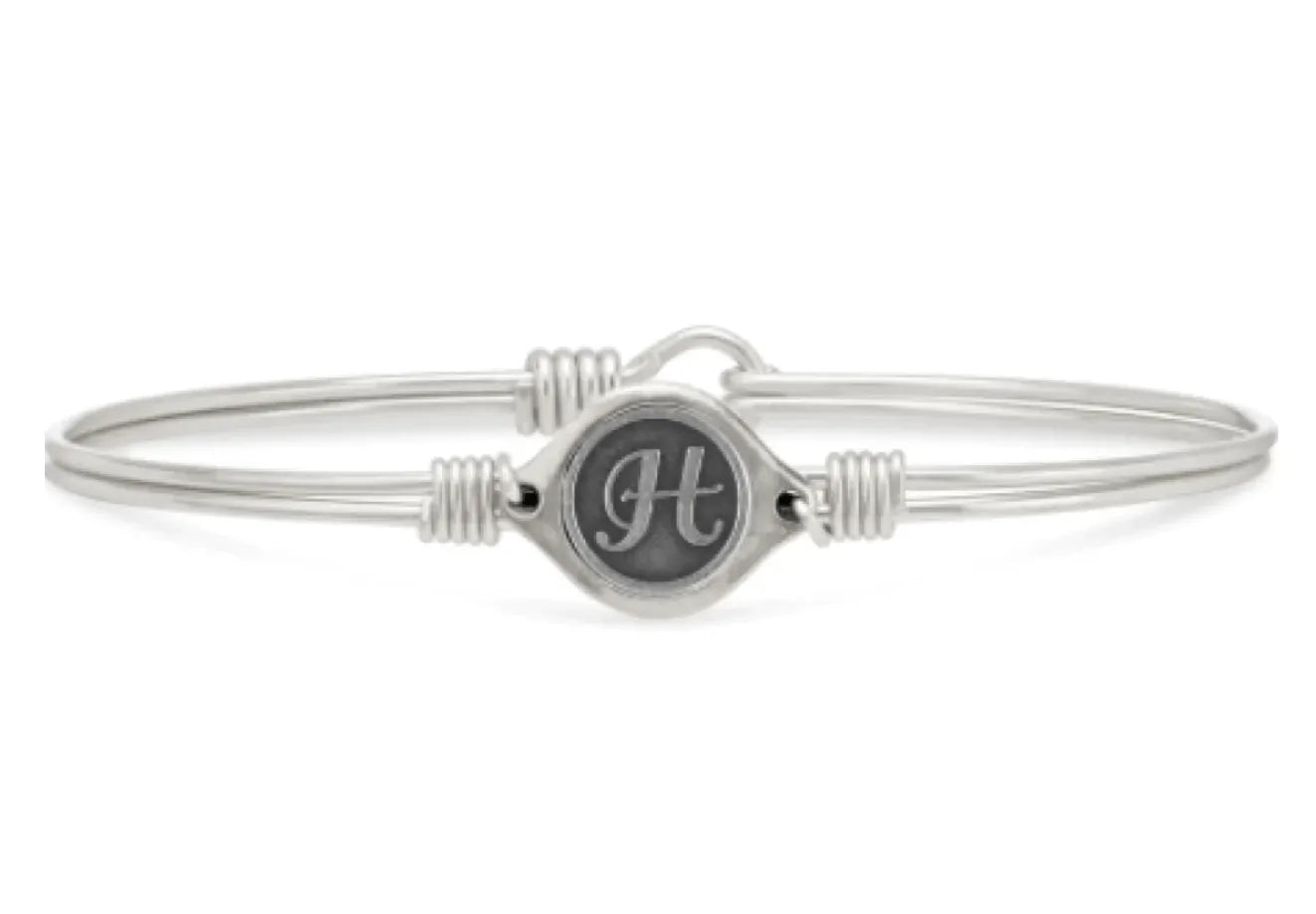 Luca and Danni Silver "Leave Your Stamp" Initial Bracelet - Heritage - Boutique.com