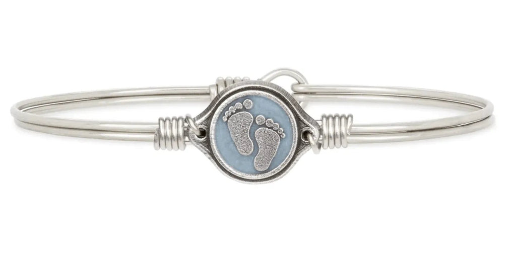 Luca and Danni Silver "Little Footsteps" Bracelet - Heritage - Boutique.com