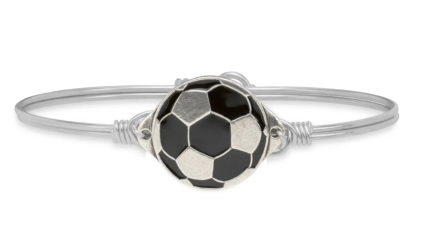 Luca and Danni Silver Soccer Ball Bracelet - Heritage - Boutique.com