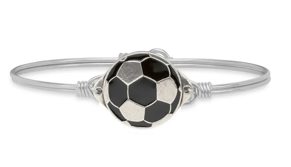 Luca and Danni Silver Soccer Ball Bracelet - Heritage-Boutique.com